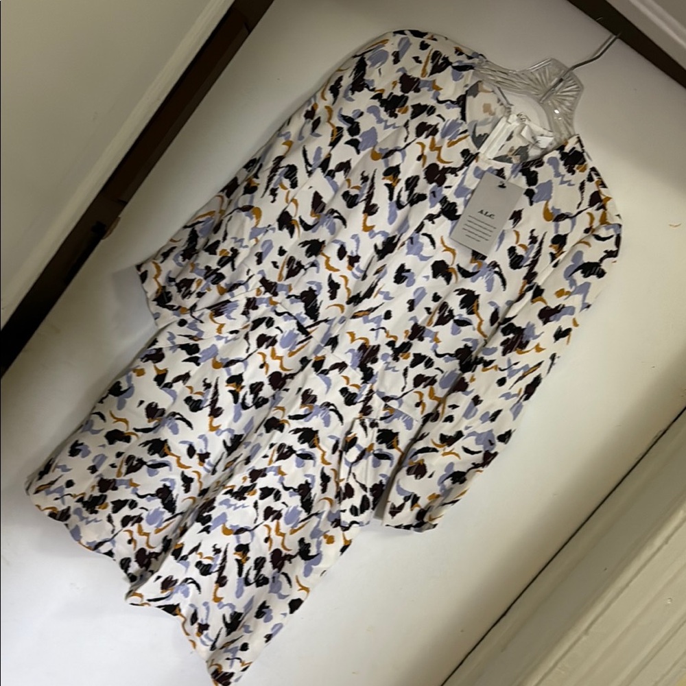 A.L.C. Multicolor Patterned Dress